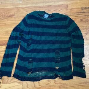 NWOT Killstar Seapunk Distressed Knit Sweater Jumper XL